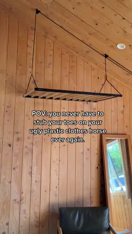 RIP to all the baby toes out there that have been destroyed by bad laundry racks.  #georgeandwilly #interiordesign #laundrytok #laundryroom #laundryhack #laundrydayvibes #laundryroommakeover #mudroominspo #mudroomdesign  