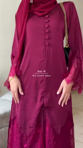 Day 14 || Eid Outfit Idea ❤️  Maroon never looked this good!🥰  @Hanatasha Hub 