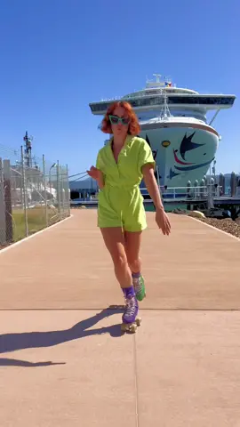 Beautiful day in Eden today, went for a skate outside the boat! She’s a beauty! #pocruise #rollerskater #cruiselife #cruiseship #makemefeel 