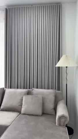 S-Curve curtains (ม่านลอนรางเทป) เพิ่มความเรียบหนูให้กับบ้าน ด้วยผ้าม่านสีเทาควันบุหรี่ ลอนสวย ลึก รางลื่น เปิดปิดง่าย  #curtain #ผ้าม่าน #ม่านลอน #minimal #บ้านมินิมอล #ม่านลอน #ตกแต่งบ้าน #ผ้าม่านอุบล 