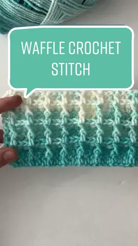 Looks complicated but it is a really easy stitch to crochet. Next 2 videos will be in more detail with the 2 rows that will be repeated for this pattern. #crochetpattern #crochetforbeginners #wafflecrochetstitch #amazingcrochetstitch #crochetstitch #crochetersoftiktok #crochetidea #fypcrochet #trendingcrochet #trendingcrochetstitch 