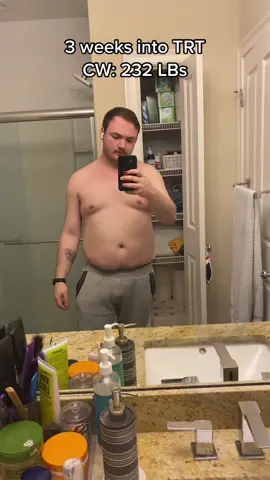 #trt #weightloss Feeling good for once! Want to track my progress. 