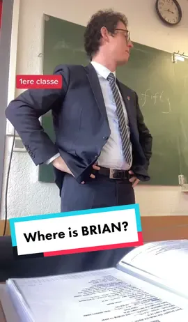 WHERE IS BRIAN?! Les élèves connaissent-ils? 🤣👨‍🏫 #prof #professeur #anglais #cours #coursdanglais #college #lycee #eleve #eleves #élève #travail #apprendre #prank #fun #joke 