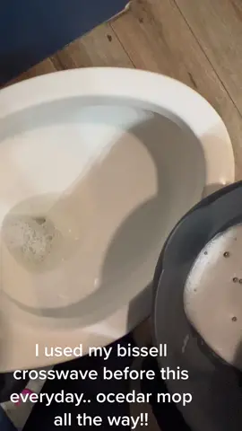 My ocedar mop was broken doen so had to use my crosswave until i got a new one.. i mopped sith my crosswave right before mopping over it again with my ocedar... heres the difference!! #ocedar #bissell #spinmop #crosswave #crosswavefail #asmr #fyp 