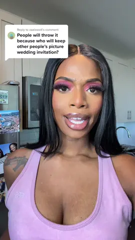 Replying to @zaalasadi I think if you see this invitation and the first thing you think is put it in the trash you probably don’t like us anyways #newlynorton #wedding #weddinginvitation 