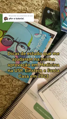 Respondendo a @ana  Algumas diquinhas 💚 #studytok #trajetoria #cursinhoprevestibular #einstein #usp #santacasasp #literatura #obrasobrigatorias #dicadeestudo #vestibular #medicina #fuvestsegundafase #fuvest2023 #uel #listadeespera #esteategia 