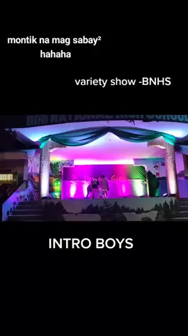 #Variety show on Biri National Highschool, intro boys presentation.. 