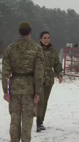 #PrincessKate Joins #Army in #Snowy Conditions ❄️ The #Princess braved freezing temperatures administer first aid to a 'wounded' #soldier #salisbury