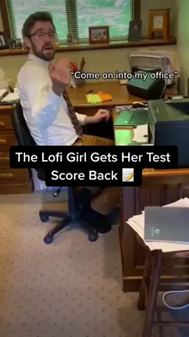 “Lofi Girl gets her test score back 📝” Throwback to this creative parody by @ross_snow_ch on Instagram!  #comedy #lofigirl #school #college #foryou #viral #relatable #memes #exams #studying 