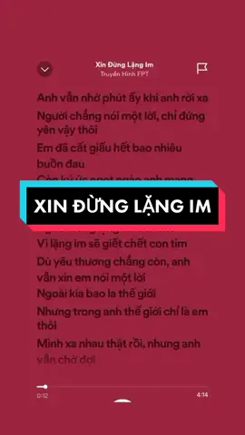 Trả lời @c_6th12 Xin Đừng Lặng Im🥀#music #lyrics #fyp #viral #trendingsong #thinhhanh #xuhuong #tramy776 #my_licee🍀 