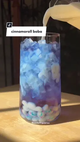 Replying to @babie_eren everyone’s fav bunny puppy, cinnamoroll, in boba form 🤍🧋  —Recipe/Instructions: Combine 1/4 cup warm water, 1 tbsp clear vanilla syrup, 2 tbsp sugar, 1 tbsp tapioca starch. Microwave til thickened & not watery (30-60sec). Gradually add 1.5 cups tapioca starch or until not sticky. Shape dough into Cinnamoroll – sizing: head = ~1 boba, ears = ~1/4 boba. Add his facial features with a toothpick & tiny bit of pink & blue food color – be really careful bc it can go from cute to cursed superrr quick LOL. Boil boba for 20 minutes, remove from heat & cover for 20 minutes (if larger, cook longer). Carefully rinse off excess starch & put Cinnamorolls into syrup of choice to absorb extra flavor😗🧋✨ —More tips & recipes on my IG: emilylfigueroa 💞 #cinnamoroll #cinnamorollboba #boba #bubbletea #homemadeboba @sanrio 