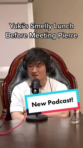 Yuki remembers the first time he met Pierre after having a garlicky lunch 😂  #AlphaTauri #F1TikTok #F1 #RedBull #Formula1⁣⁣⁣ #YukiTsunoda 