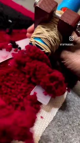 A work in progress ✨ #tufting #aesthetics #satisfying #rugmaking #progress #SmallBusiness #tufttheworld #tuftrugsatl #tuftinggun #fypage #atlantaartist 