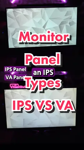 Monitor Panel Types. IPS VS VA. #gamingmonitor #monitor #pcgaming #pcgamingsetup #ipspanel #vapanel #monitorpanel 