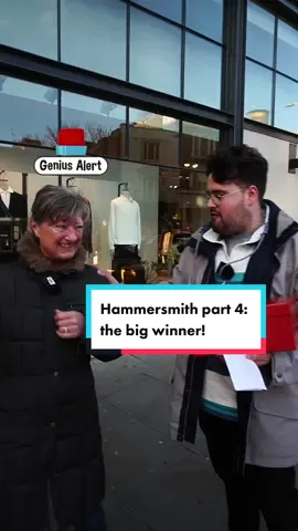 What will she win!? Marilyn competes with us to potentially win up to a year’s supply of everyone’s favourite toilet paper 🧻 #hammersmith #tiktokmademebuyit #splesh #toiletpaper #onthestreets #quiztime 