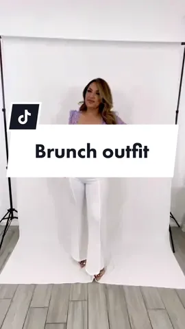 Perfect brunch outfit idea from @fashionchicboutique  🔎”chic white pants” 🔎”Better in person crop top- lilac” #whitepants #purpletop #brunchoutfitideas #springoutfit #howtostyle #ootdspring 