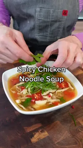 My copycat version but better! #spicychickennoodlesoup #chickennoodlesoup #foodies #cookingwithshereen 