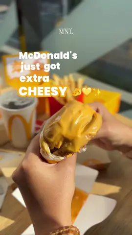 #McDoPH CHEESE DUNK IS HERE!! 🧀 This is not a drill! The NEW McDonald’s Cheese Dunk is a fun, flavorful & savory cheese dip that pairs perfectly with everyone’s favorite McDonald’s Cheeseburger and Double Cheeseburger 🍔 but of course, you can pair it alongside your fave McDonald’s menu item — extra cheesy fries & nuggets, anyone?? 😍Yes pls!💛 The NEW #McDoCheeseDunk is available starting March 10, for a limited time only. Try it via Dine-In, Take-Out, Drive-Thru or McDelivery at your nearest McDonald’s branch! Let’s go and get #cheesy!🧀✨ #McDoDunkGang  #DMFoodSeries  #DiscoverMNL