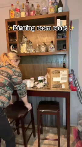 House reset pt2 🥰 #fyp #foryou #cleaning #dinningroomcleanup #trend 