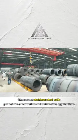 Experience the strength and versatility of our #stainlesssteelcoil for all your projects. #IndustrialManufacturing #stainlesssteel