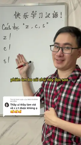 Trả lời @MAI KHÁNH HUYỀN Cách đọc z c s tiếng Trung #hoccungnguyen #tiengtrungmoingay #LearnOnTikTok #phienamtiengtrung 