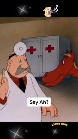 Say Aah..#foryou #veterinarian #horse #aah #retro #funny #saturday #morning #cartoon #tv #show #looney #tunes #15seconds #powerful #voice #melblanc #yelling #tictok #fyp