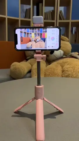 4 in 1 Selfie Stick with Fill Light Tripod, Monopod Wireless Bluetooth Remote Phone Stand Holder Colors: White, Pink , Black, Green Click on the TikTok link to purchase, remember to collect discount voucher before checkout.😉 4 合 1 自拍杆带补光灯三脚架，独脚架无线蓝牙遥控手机支架 颜色：白色、粉色、黑色、绿色 点击TikTok链接购买，结账前记得领取折扣券哦😉 #4in1SelfieStick #LightTripod #Monopod #Wireless #Bluetooth #RemotePhoneStandHolder #accessories #4合1自拍杆 #三脚架 #独脚架 #无线蓝牙 #遥控手机支架 