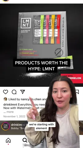 products that are worth the hype by a wellness product junkie who tried everything! LMNT is a sodium packed electrolyte mix im addicted #lmnt #electrolytedrink #wellnessjunkie #andrewhuberman #wellnessproducts #wellnessdrink 