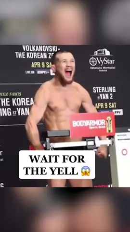 That was #loud 😅 #UFC #mma #sportstiktok #weighin #scream #petryan 