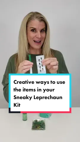 Some creative ways to use the items in your Sneaky Leprechaun Kit! 🍀 #stpatricksday #stpatricksdayactivities 