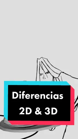 El 2D y 3D son diferentes entre si, aquí te explico cómo diferenciarlos. #parati #AprendeEnTikTok #artedigital #animacion 