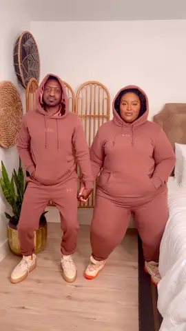 Locked in, in our @kinapparel_  , aint no switchin’ up.🤞🏾#kinapparelpartner  Matching sets with Bae are a new love language. 🤎 These Mocha Thick Satin Lined sets from KIN Apparel are the epitome of comfort. The hoodies and joggers are lined with a soft fleece material that keeps you cozy. The satin lined hoodie is big enough for big hair. It’s giving luxe’✨ KIN has a variety of inclusive clothing for style, comfort, and hair protection so get into it! Use MORGIE10 to save on the goods!✨🛍️ #fashiontiktok #athleisure #streetwear #matchingoutfits #inclusivefashion #grwm #plussize #couplegoals 