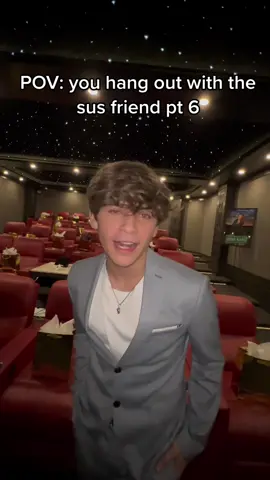 Bro rented out the entire movie theatre 💀 #aydenmekus #pov #skit #funny #sus #friends 
