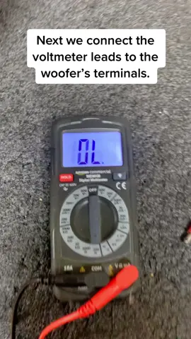 I got a question about this recently in the contact folder so i decided to make a video explaining how to check the ohm load on your subwoofer. #Tech #techtok #LearnOnTikTok #speakers #fyp #caraudio #subwoofer #sundowntechsupport 