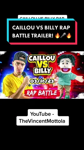 Who do you got winning Caillou or Billy? Find out next Saturday on my youtube channel! 😎🔥🎤  #fyp #caillou #billy #rapbattle #thevincentmottola 
