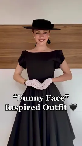 Making an outfit inspired by Audrey Hepburn in “Funny Face” movie ☺️ Have you seen it? And how do you like the outfit? 🖤 Dress: Lena Hoschek. New Business Collection Hat: @Rosecherieparis  Watch: @by M degrees  Gloves: vintage #audreyhepburnedit #audreyhepburnstyle #audreyhepburninspiredoutfit #audreyhepburncosplay #funnyface #funnyfacemovie #littleblackdress #lenahoschek #1950s #1950sstyle #1950sfashion #1950sdress #1950shair #vintagehat #blackhat #fredastaire #50sstyle #50sfashion #50sdress #1950sdress #petticoats #breakfastattiffanys #vintageblog #vintageblogger 