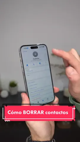 🔥¿Cómo BORRAR CONTACTOS en el iPhone? 📸  #trucoiphone #trucosiphone #iphone14promax 
