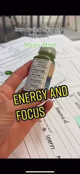 The matcha flavored one is my personal favorite! 🫠  #energy #focus #magicmind  #teacherhacks 