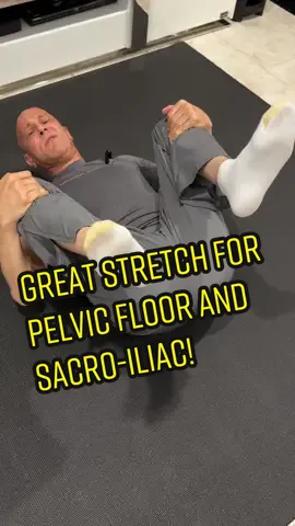 Great Stretch for Pelvic Floor and Sacro-Iliac!  #drmandell #youtube @motivationaldoc