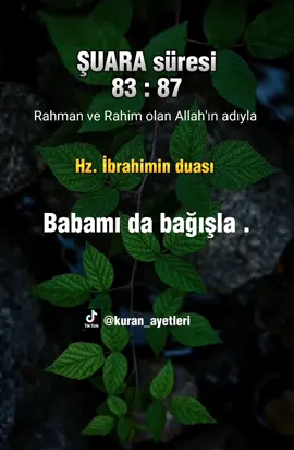 ŞUARA süresi ( 83-87 ) _____________ #kuranıkerimdinle #kuranikerim #kuran_ayetleri #tevbe #tevhid #namazagelin #mümin #namazvakti #ayetler #kurankerim #quran