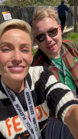 #sxsw with my co-founder @hashtaggifted 🤓