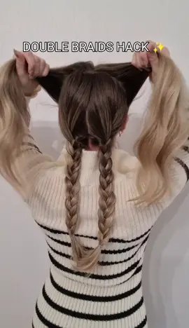 HACK IF YOU CAN'T DUTCH BRAID ✨️ #coiffuretresse #dutchbraidhack #trendyhairstyle #braidedhairstyle #hairhack #braidhack #tresse #coiffure #hairstyle #easyhairstyles2023 #coiffurecheveuxlong #braidedhair 