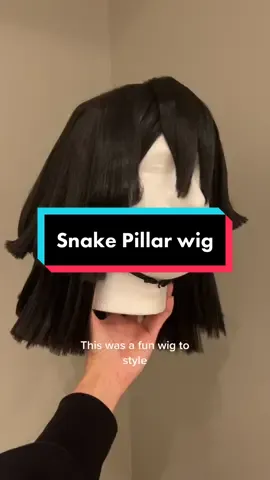 Second time styling Iguro’s wig and I’ve improved so much from before 😌 Wig commissions are open btw~ #demonslayercosplay #iguroobanai #wigstyling #cosplaywig 