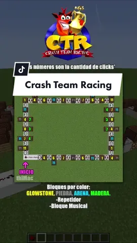 Timbres para tu mundo de Minecraft*Impacto* Parte #29 #redstone #Minecraft #music #noteblock #tutorial #crash #CrashBandicoot #crashteamracing 