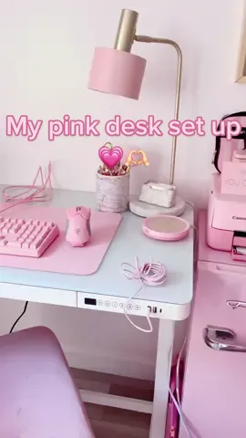 Check the link on my page for my YT channel #pinkdesksetup #pinkdesk #pinktok #pinkofficesupplies #pinkoffice #desksetup 