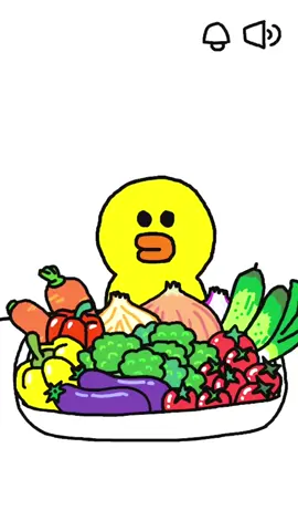 Episode 8 ✨Sally loses weight today. Purchased healthy vegetables. 🥒🥕🍆🍅After eating onions🫐... Hey hey, let's have a burp!😋#animation #cute #cartoon #mokbang #cucumber #carrot #eggplant #tomato #onion #vegetables #loseweigth #fyp 