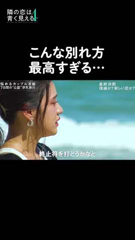 最高の別れ方 #隣の恋は青く見える #隣恋 #別れ話 #恋愛