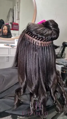 microlink itips on short hair #microlinks #birminghamhairextensions #itips #hairextensions 