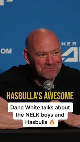 Dana white talks about us and hasbulla in a press conference at powerslap🔥