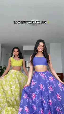 so excited to finally be dancing with THE @kajalllr 🥰 we had to make a dance to this fire mix 👏🏽 tag us if you try it :) outfits @lashkaraa #desigirl #newdance #bollywooddance 